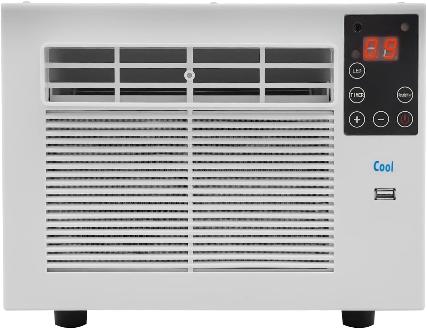 Mini Klimaanlage - 280W Klein Fensterklimaanlage mit Fernbedienung und Abluftschlauch, Mobile Kompakt Einbau Klimagerät, Tragbare Luftkühler für Schlafzimmer, Wohnzimmer, Büro