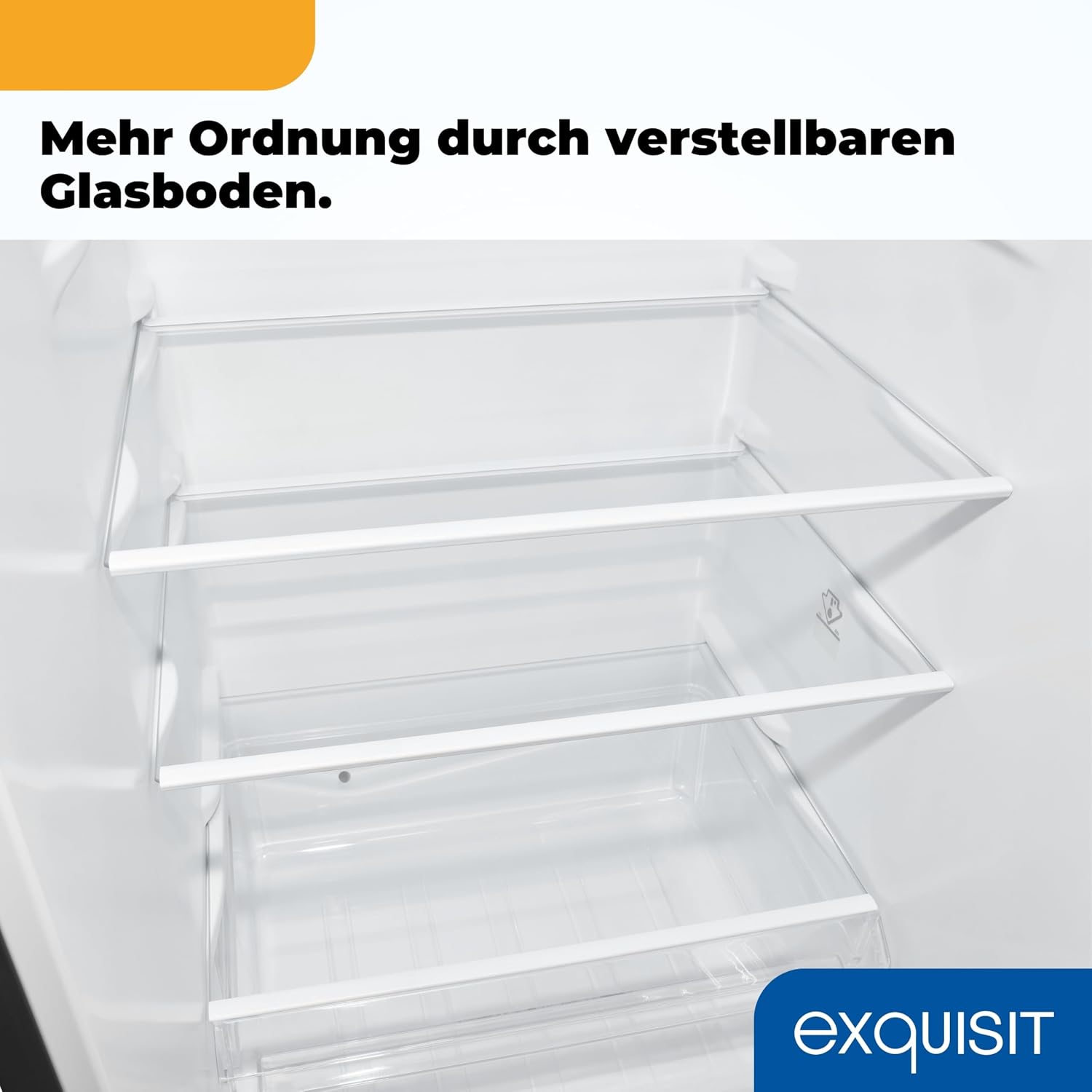 Exquisit Kühl-Gefrierkombination KGC5232, 173 l Nutzinhalt, Energieklasse C, 40 dB, Inoxlook, 4-Sterne-Gefrierfach 52 l, 142,5 x 49,5 x 56,0 cm