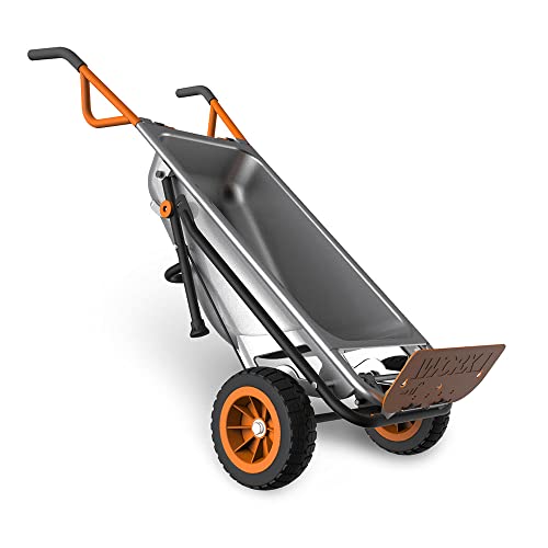 Worx WG050 Carriola Multifunzione a Due Ruote, Porta Sacchi, Porta Fusti, Trasporto Sassi, Trasporto Vasi, Capacità di Carico Max 136kg : Amazon.it: Casa e cucina
