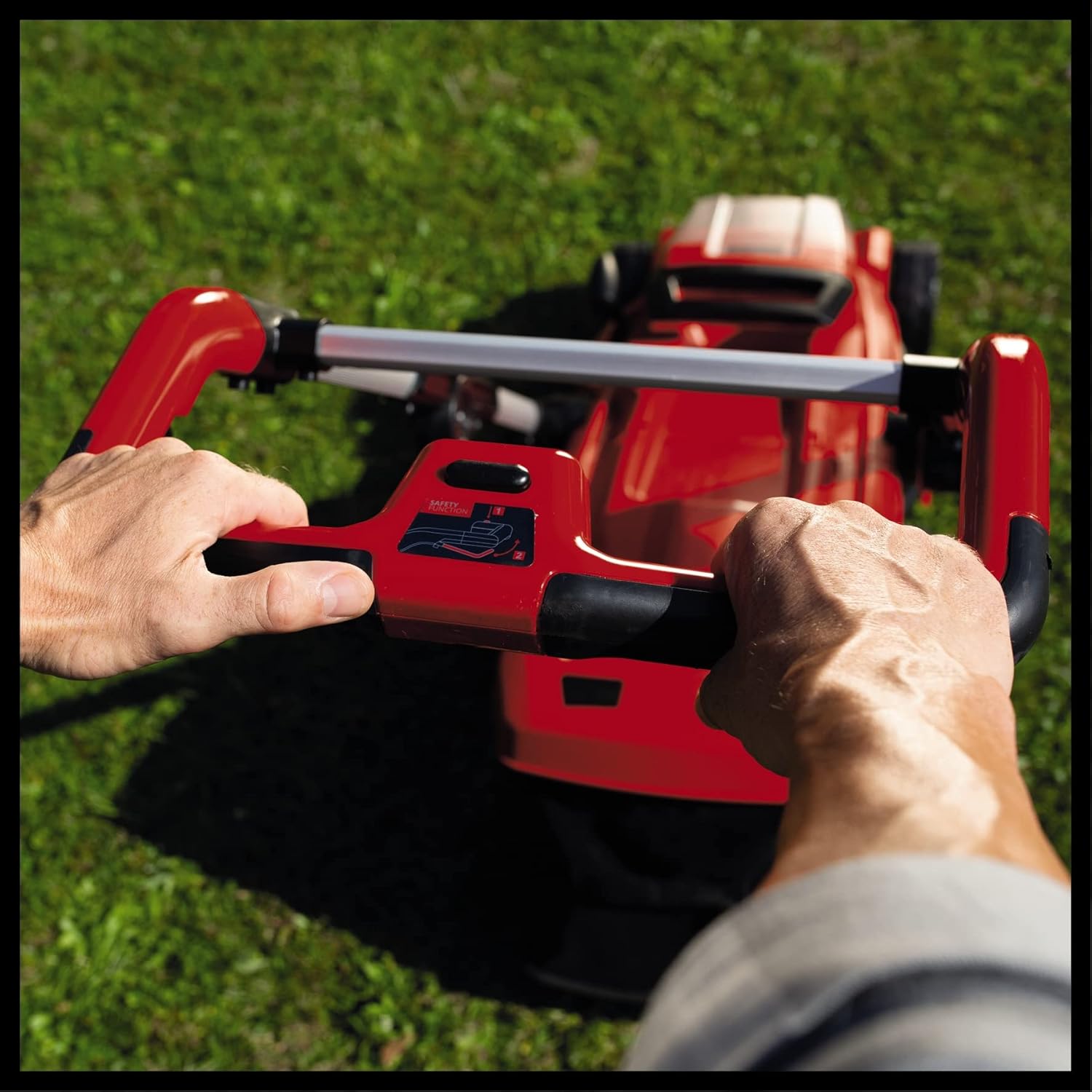 Einhell Akku-Rasenmäher GE-CM 36/37 Li-Solo Power X-Change (36 V, 37 cm Schnittbreite, bis 400 m², 45L Grasfangkorb, 25-75 mm Schnitthöhe, ohne Akku)