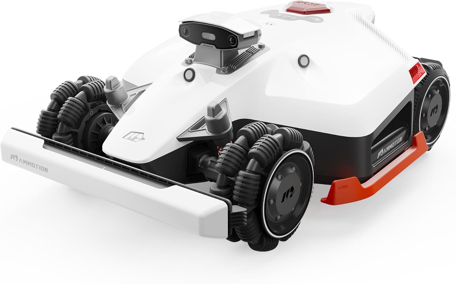 MAMMOTION LUBA 2 AWD 3000X Mähroboter ohne Begrenzungskabel, NetRTK+Vision, Keine RTK-Antenne erforderlich, Auto-Kartierung, Empf. 3000m², Max. 3600m², mit 4G-Modul, 80% Steigung