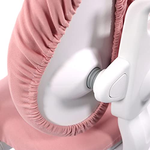 HJH Office 736415 Sedia per bambini KID WING Tessuto Rosa, Pratico poggiapiedi regolabile in altezza, girevole : Casa e cucina