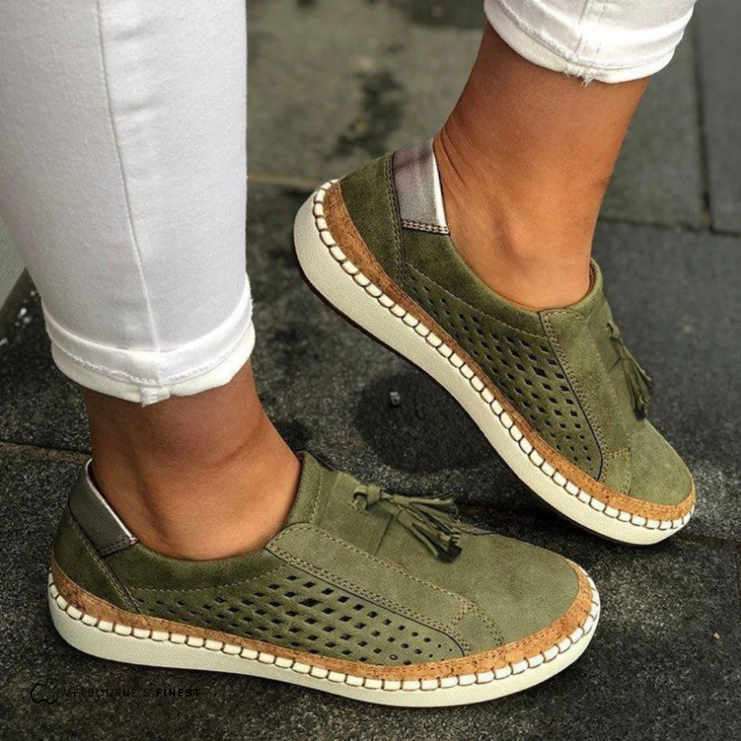 Orthop?dische Slip-On-Schuhe mit Fu?gew?lbest��tze