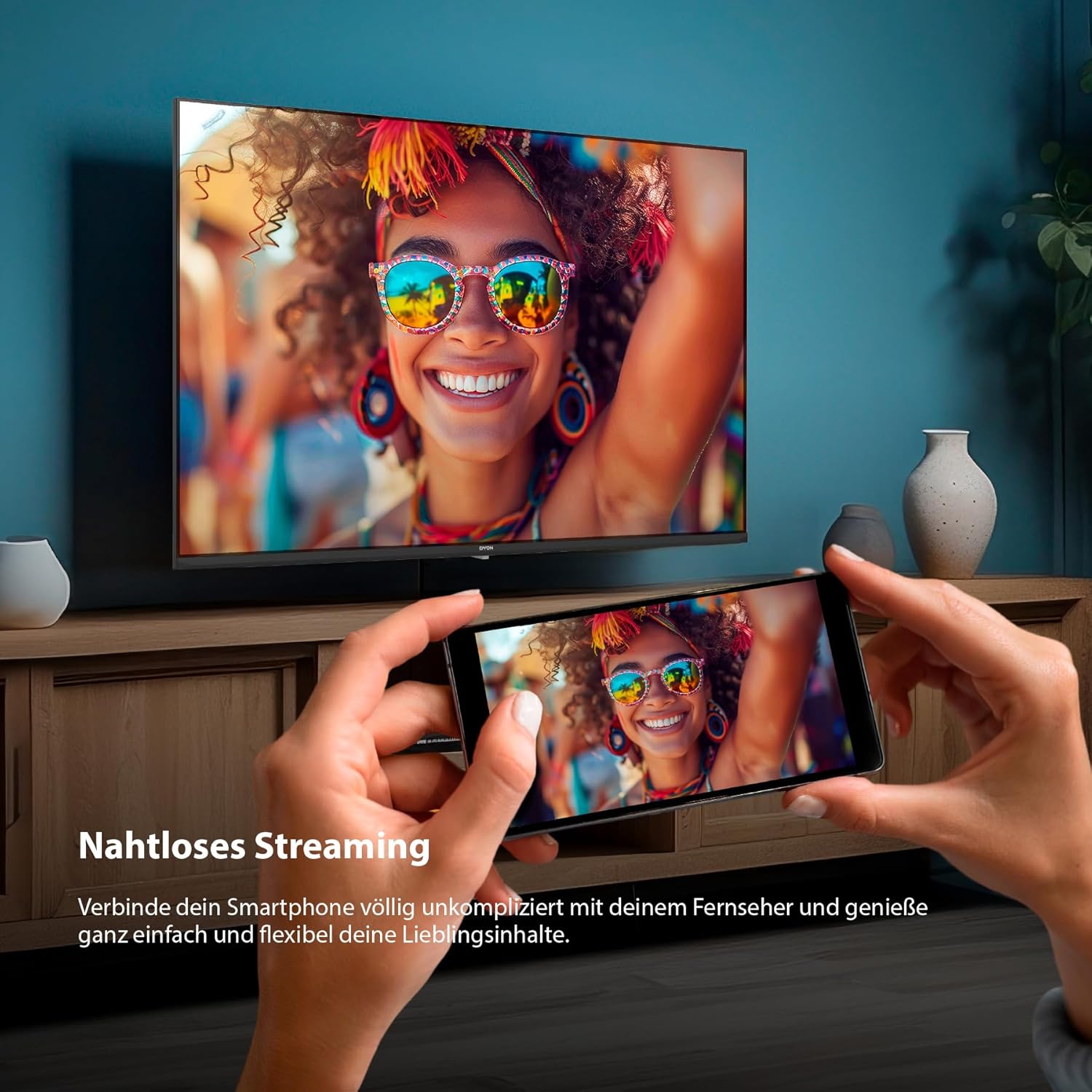 DYON ULTIMAX 43F-TI – 43 Zoll (108 cm) Full-HD Smart TV mit Tizen OS, Triple Tuner (DVB-C/-S2/-T2), Smart & Gaming Hub, Prime Video, Netflix, Disney+ [2025]