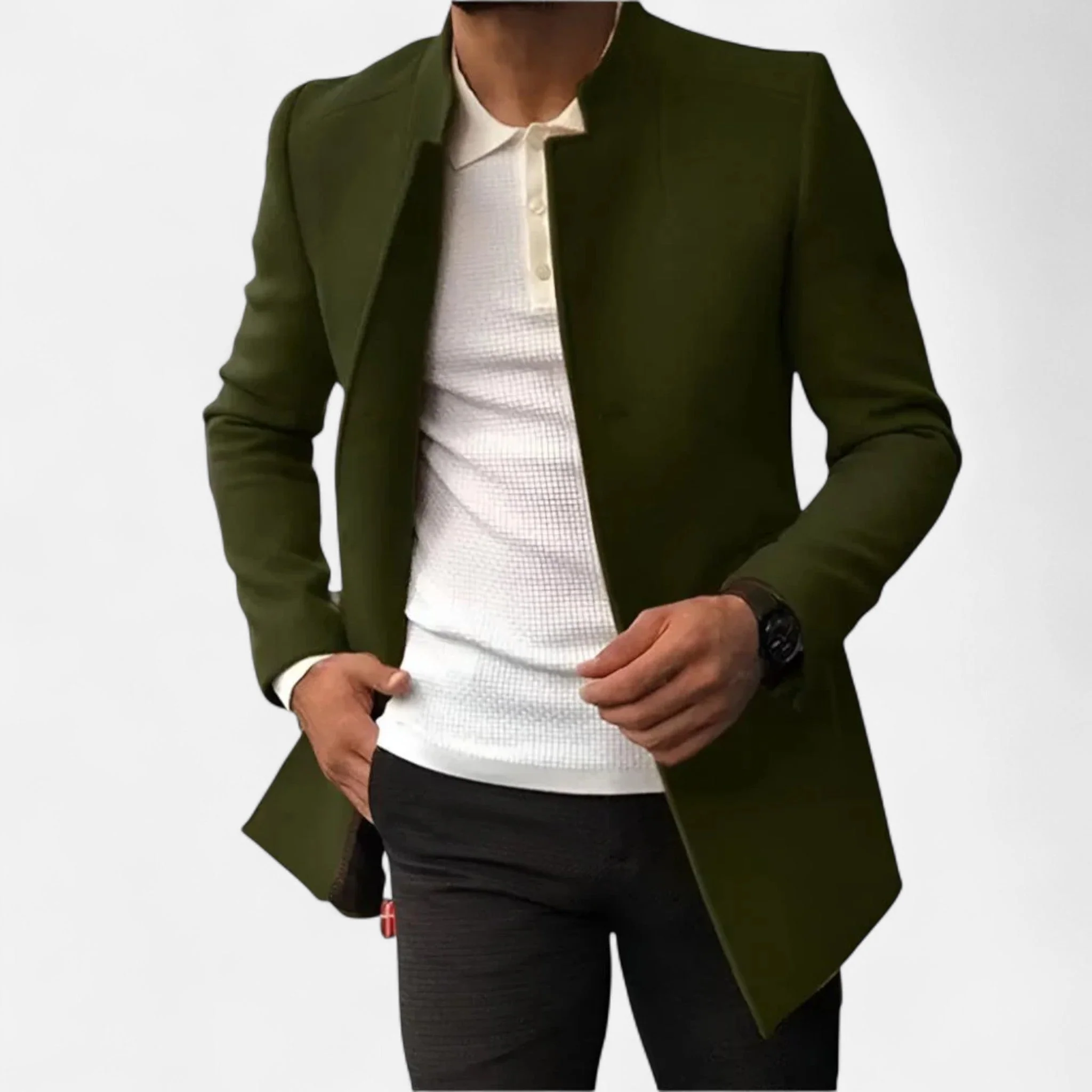 Eleganter Herren-Wollmantel mit zeitloser Eleganz