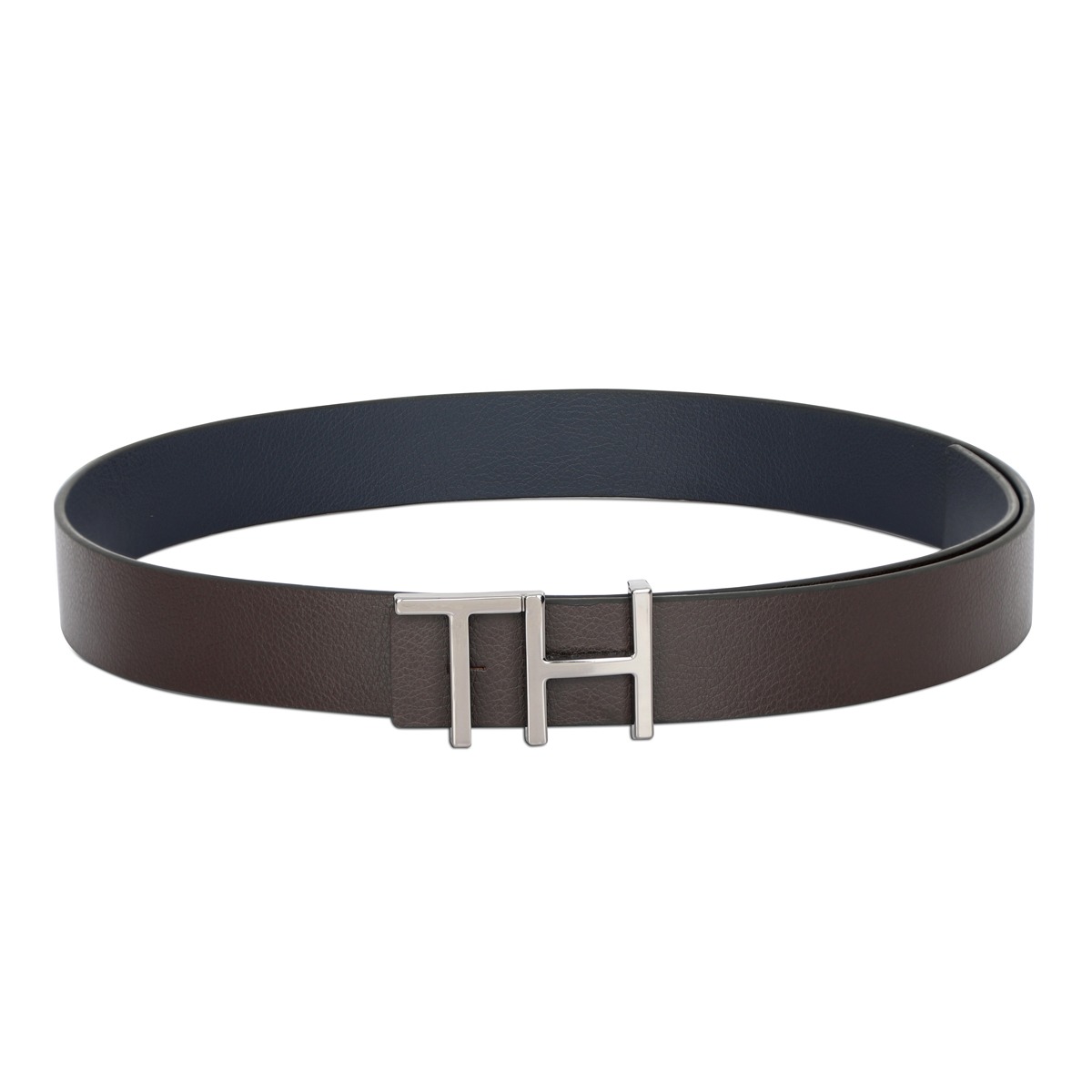 Tommy Hilfiger Cusack Reversible Semi Formal Belt Extra Large - Brown And Navy