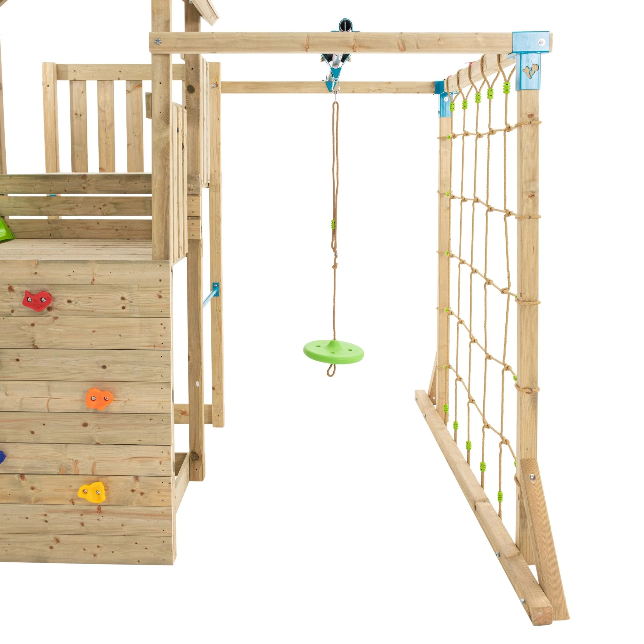 TP Skywood Houten Klimtoren met Golvenglijbaan, Sky Deck, Skyline & Flying Fox Add-on �C FSC? gecertificeerd