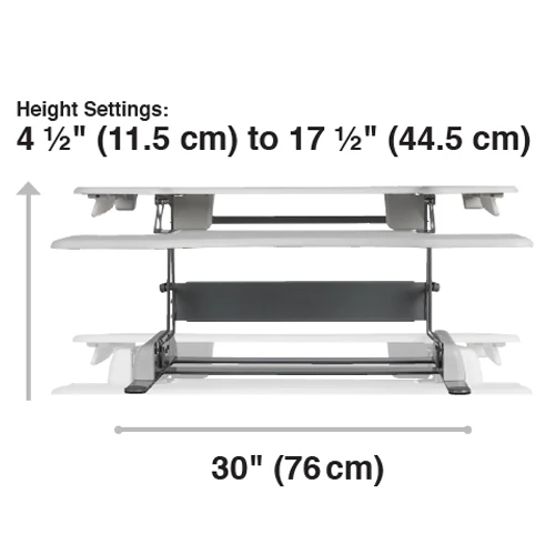 VariDesk? Pro Plus? 36 Staand Bureau-Converter voor Dubbele Monitoren �C Tweelaags Design