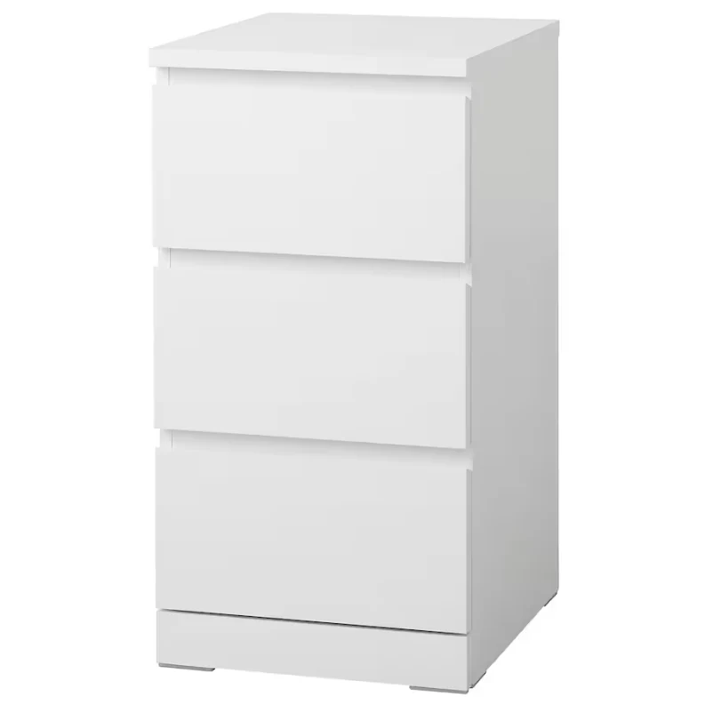 2025 IKEA MALM ladekast met 3 lades �C Wit, 40 x 78 cm, ruimtebesparend en stijlvol
