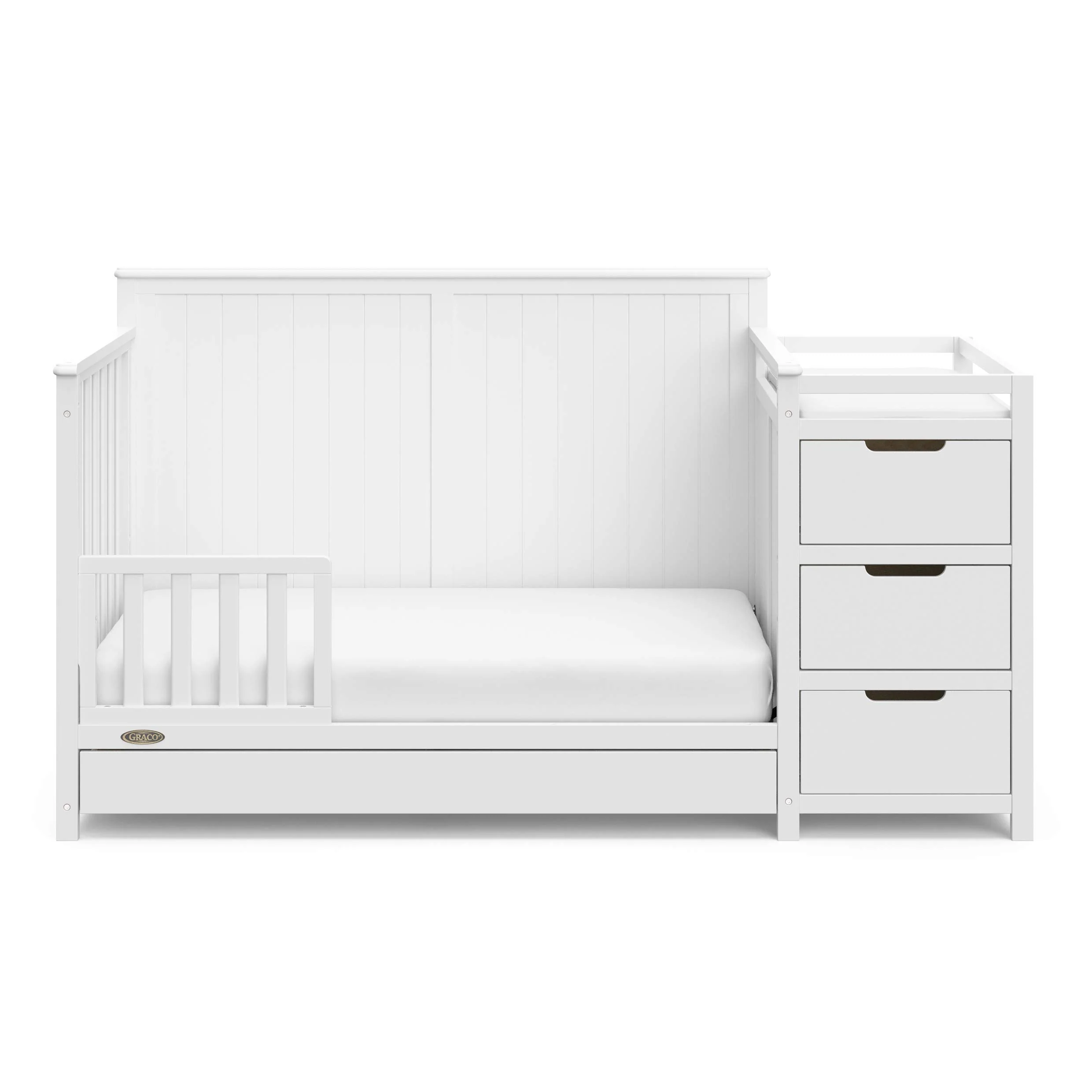 Graco Hadley 5-in-1 Convertible Crib with Changing Table and Drawer