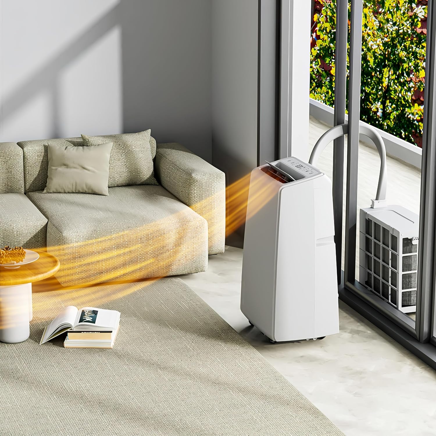 mobile Split Klimaanlage Klimagerät mit WiFi 12.000BTU
