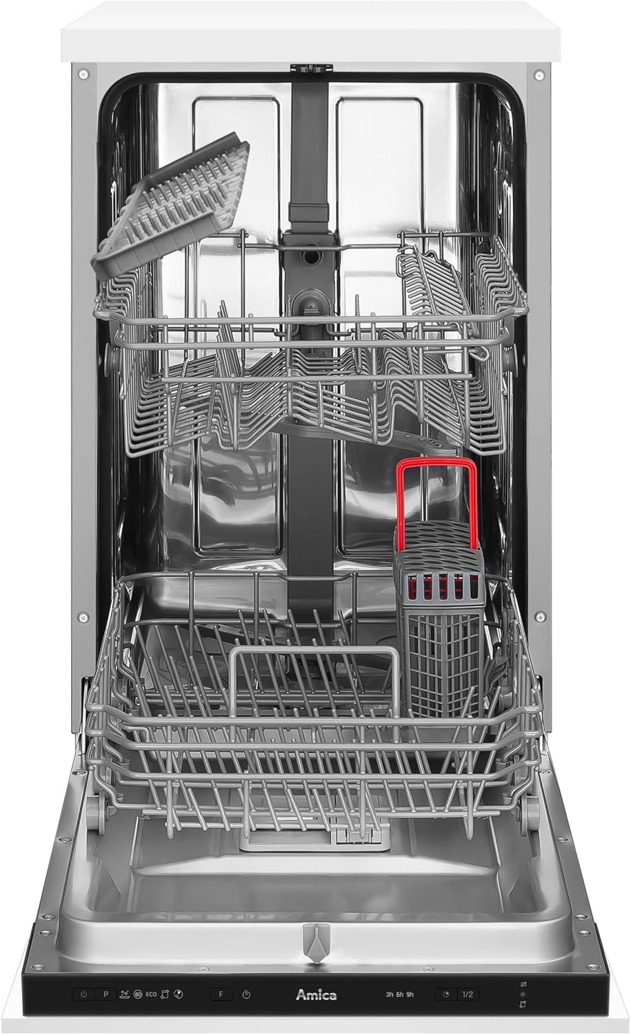 Amica Einbau-Geschirrspüler EGSPV 597 910 / vollintegriert / 60 cm breit / 5 Programme, 12 Maßgedecke/Startzeitvorwahl
