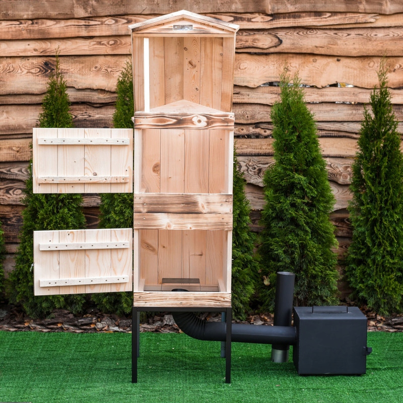 WĘDZARNIA DREWNIANA NAJWIĘKSZA PIEC 4XL OGRODOWA NAJNOWSZA IMPREGNACJA x2