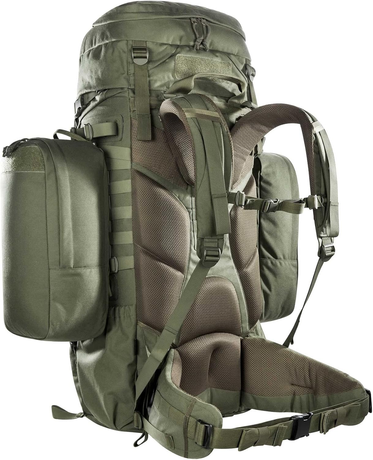 Tasmanian Tiger TT Mil OPS Pack 80+24, Militär-Rucksack, Molle-kompatibler Herren Trekking-Rucksack mit abnehmbaren Seitentaschen mit 104 Litern für Outdoor, Einsatz, Bushcraft, Bundeswehr