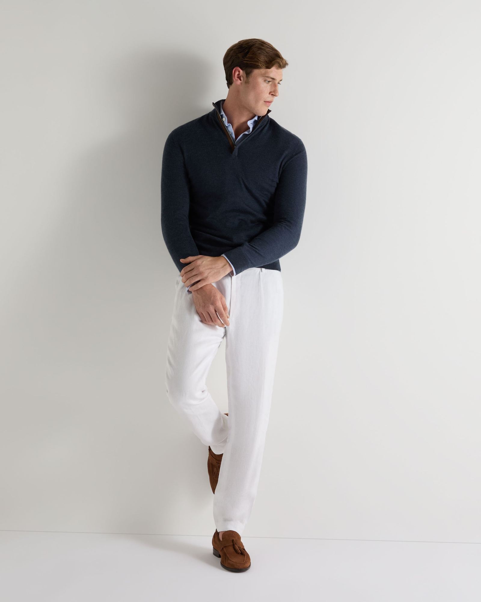 Men’s Italian Quarter-Zip Pullover