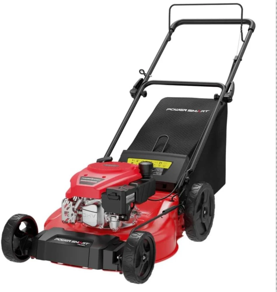PowerSmart 21 2-in-1 Push Lawn Mower 144cc Engine 3-in-1 with Bagging High Wheels
