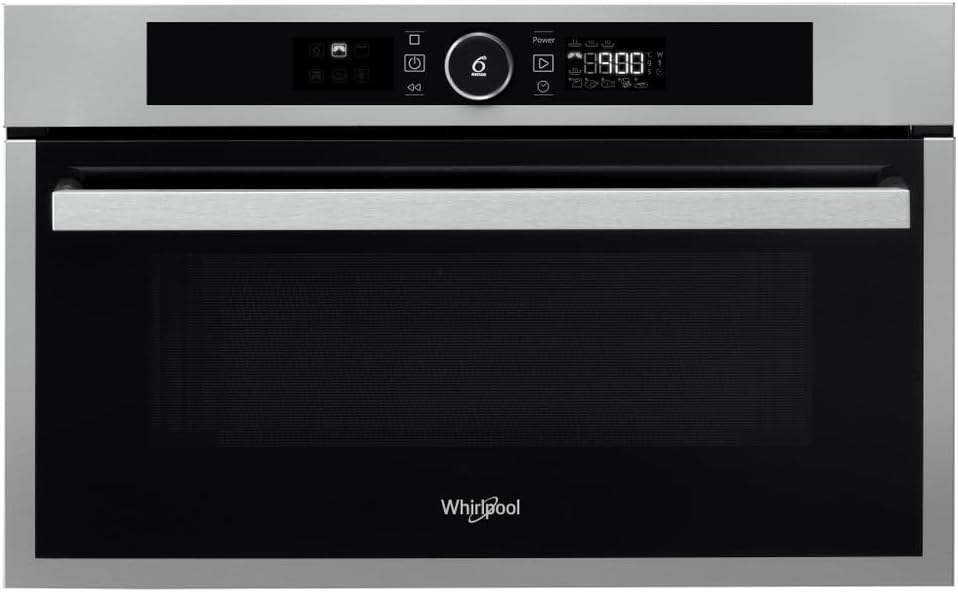 Whirlpool AMW731/IX Europe Linie Urban Mikrowelle Space Chef, Metall, silber, 38.5 x 59.5 x 51.4 cm
