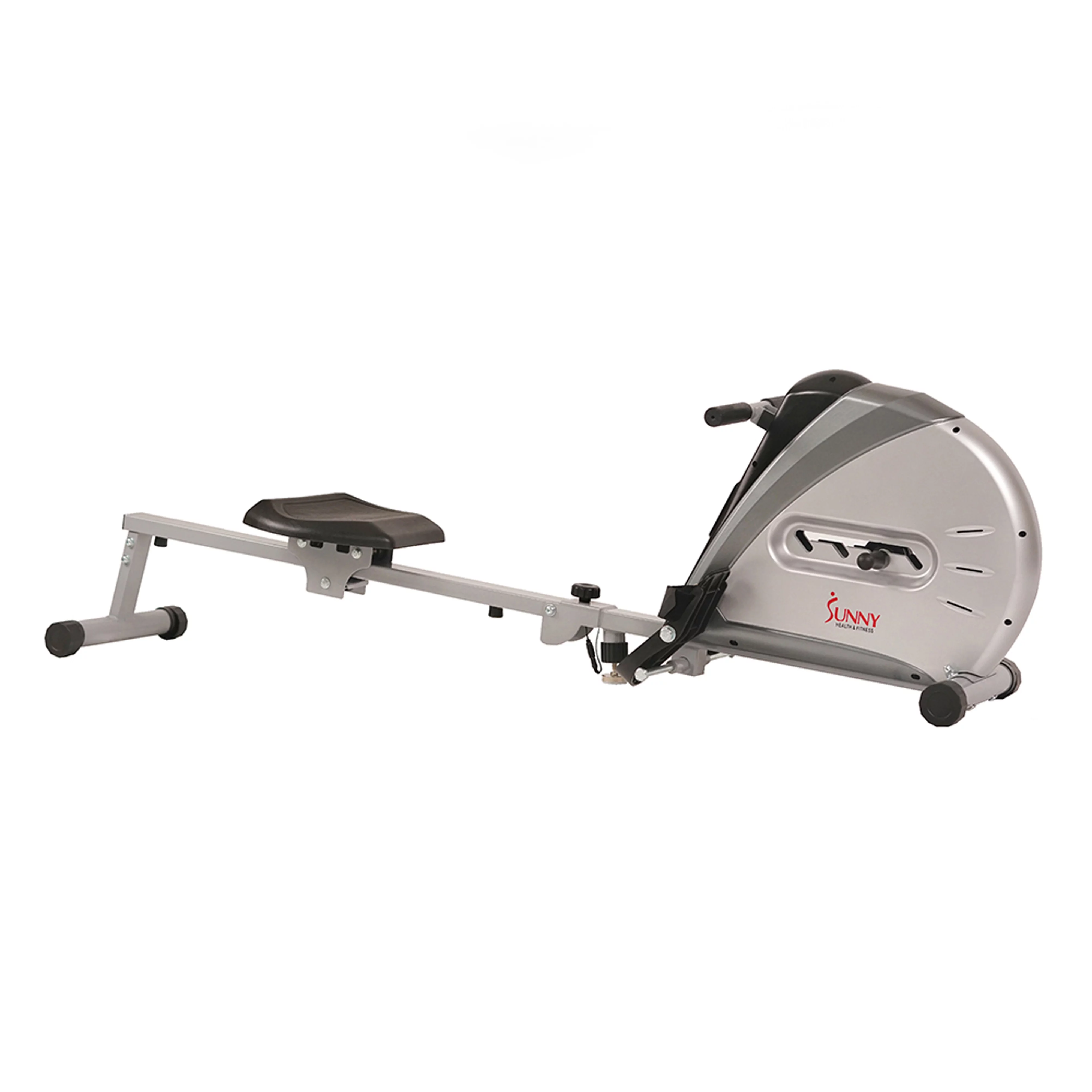 Roeimachine met elastisch koord Sunny Health & Fitness met LCD-scherm voor full-body training thuis, SF-RW5606