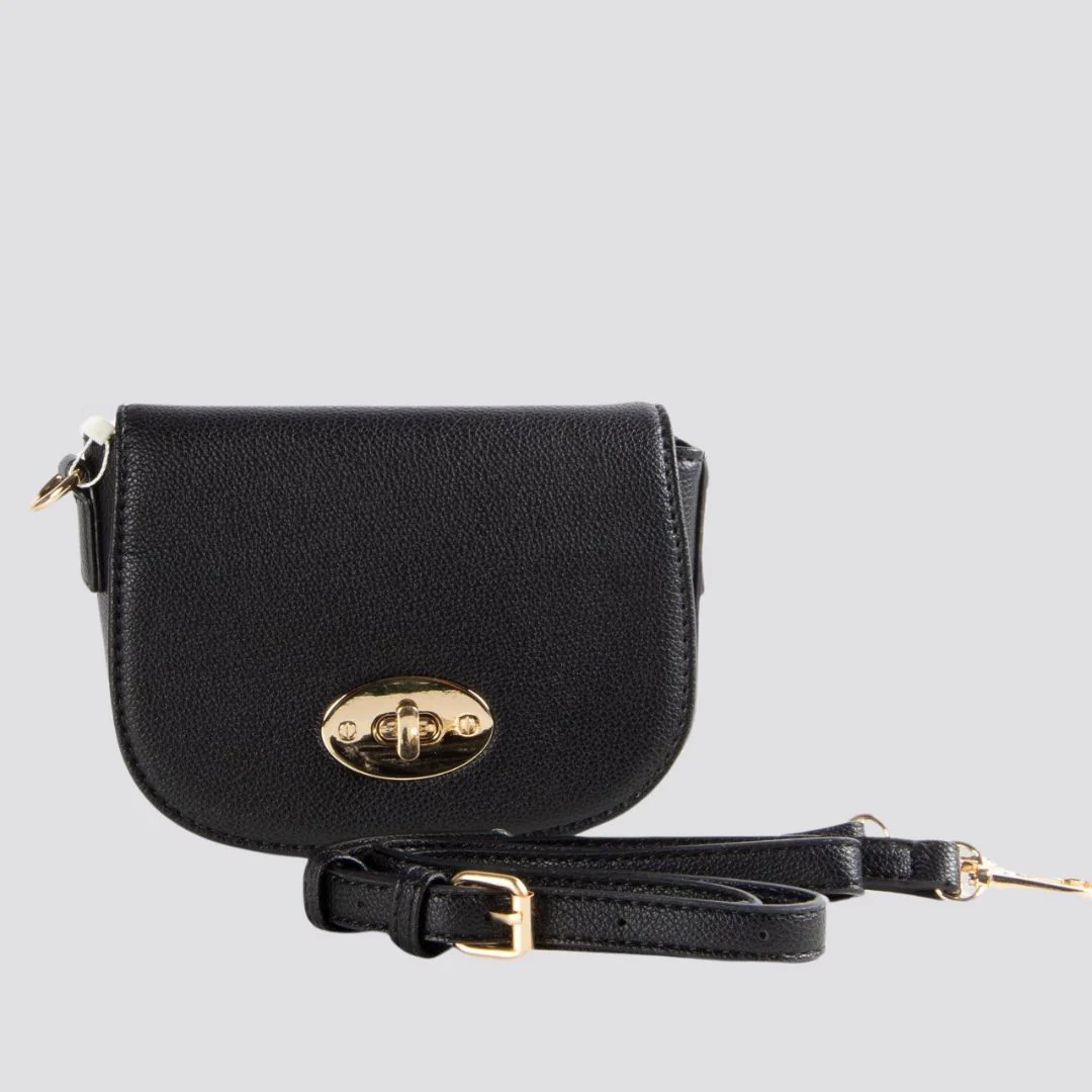 Mini Satchel Crossbody Bag | Black