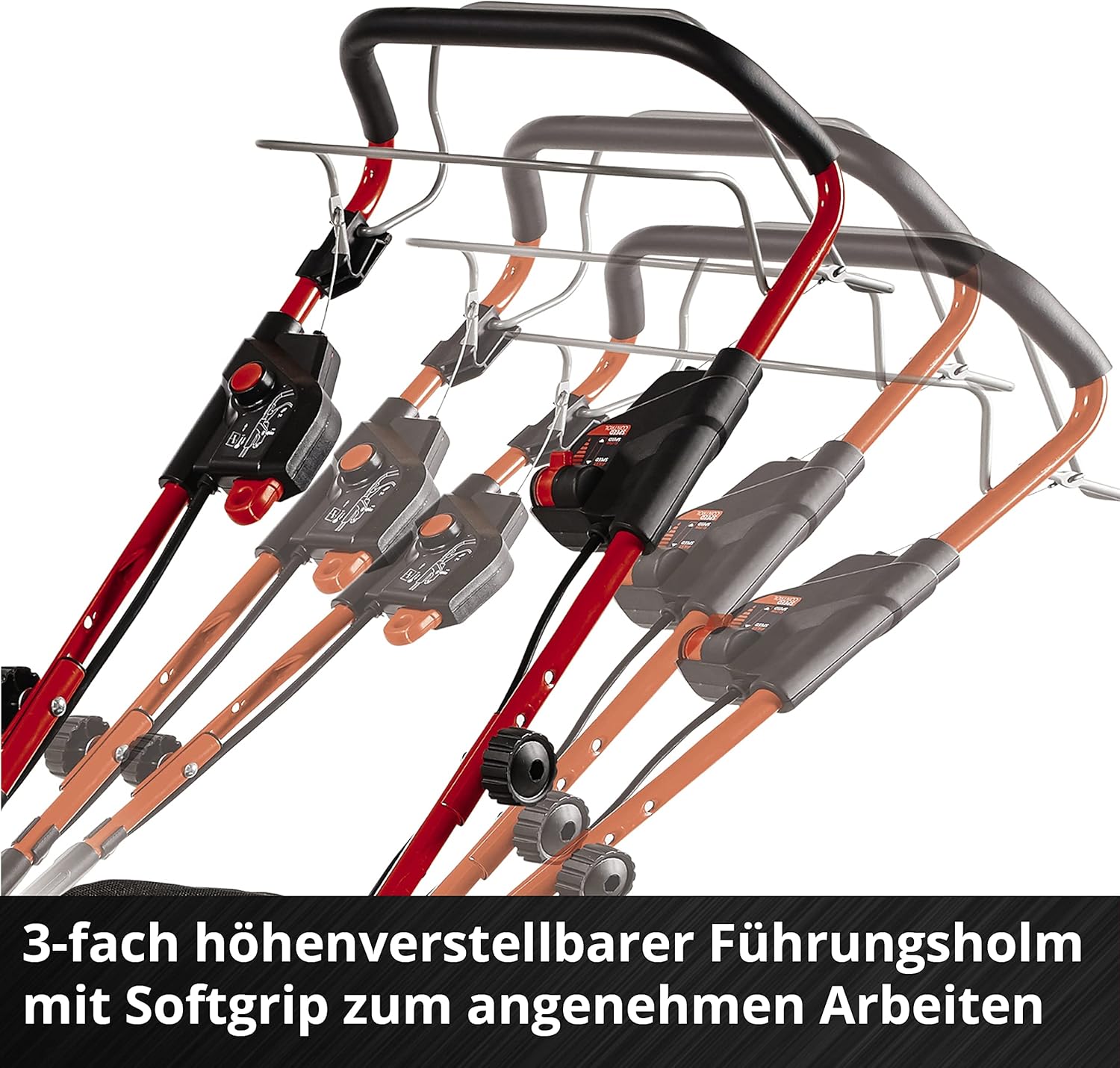 Einhell Akku-Rasenmher GE-CM 36/47 S HW Li Kit Power X-Change (36 V, 47 cm Schnittbreite, bis 700 m, Brushless, Radantrieb, 75 L Fangkorb, inkl. 4x 4,0 Ah + 2x Twincharger)