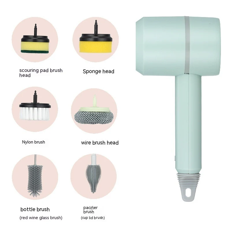Cordless Electric Cleaning Brush �?USB Rechargeable Spin Scrubber for Kitchen, Bathroom & Tile Cleaning