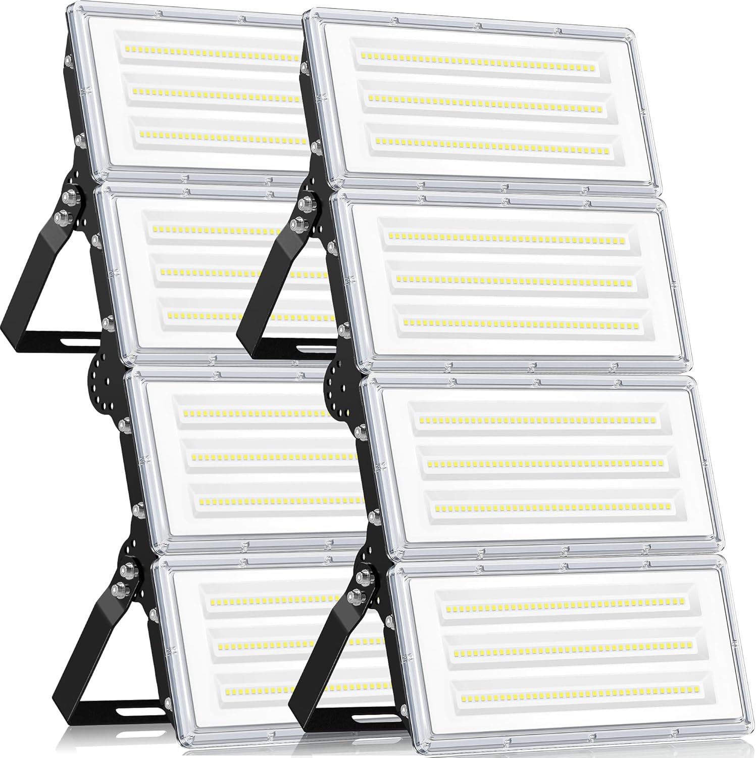 YIQIBRO LED Strahler Außen 400W 2 Stück, 40000LM Superhell Fluter Außen, Aussenstrahler Wasserdicht IP67, 6500K Außenstrahler LED Scheinwerfe