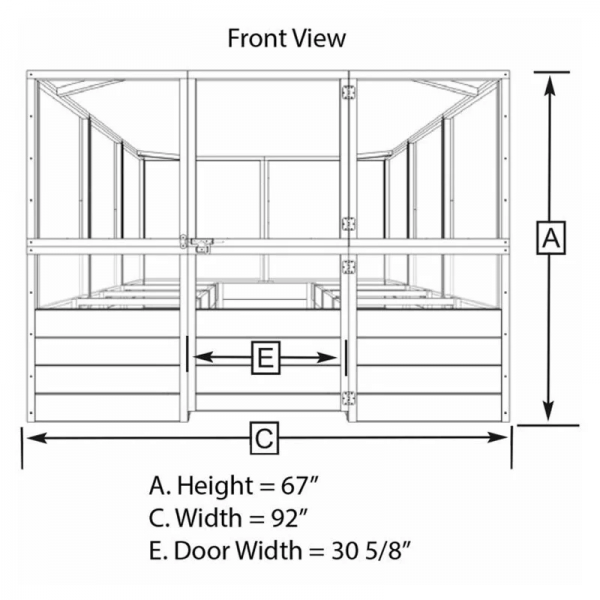 Deer Proof Cedar Complete Raised Garden Bed Kit ??8??x 8??x 20��??