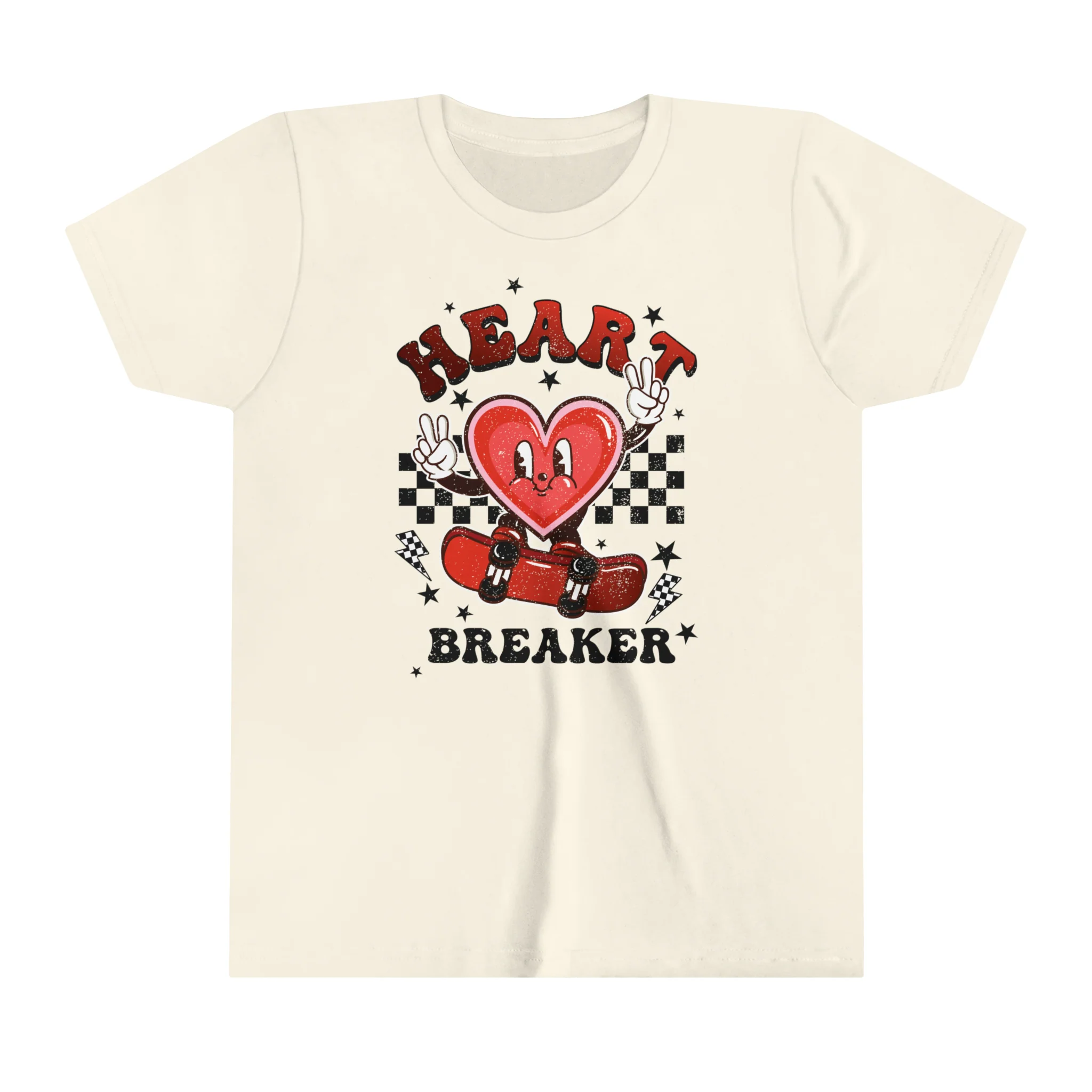 Retro Valentine's Day Kids Shirt - Heart Breaker