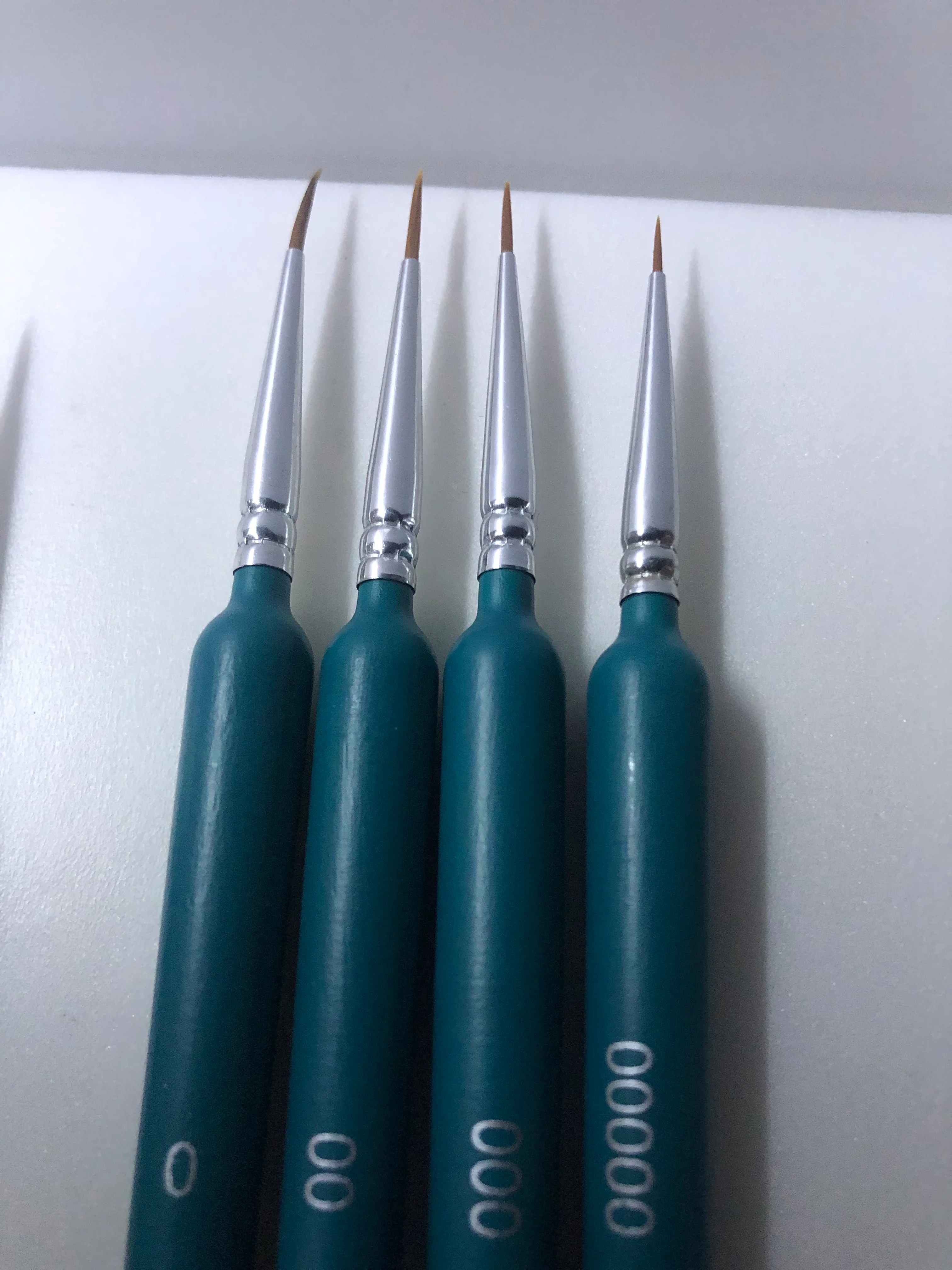 10pc Extra Fine Detail Paint Brush Set for Miniatures & Model Railway Hobby