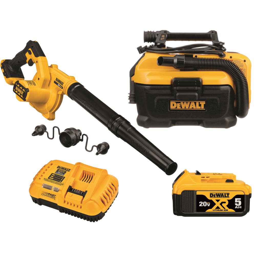2025 DEWALT Kit Combo 20V MAX 2 Herramientas (Sopladora y Aspiradora) DCK204P1