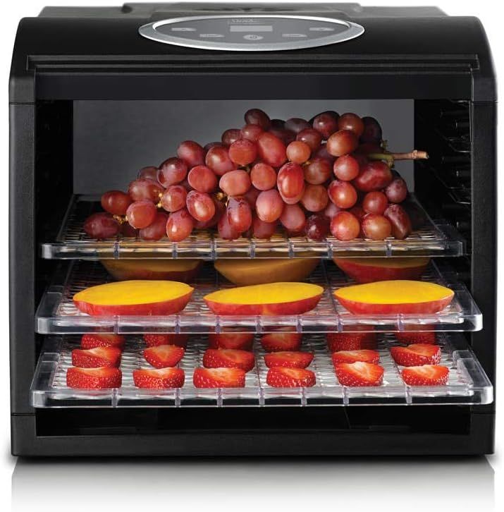 Sunbeam Food Dehydrator 500W with 8 Settings for Snacks & More - Black DT6000