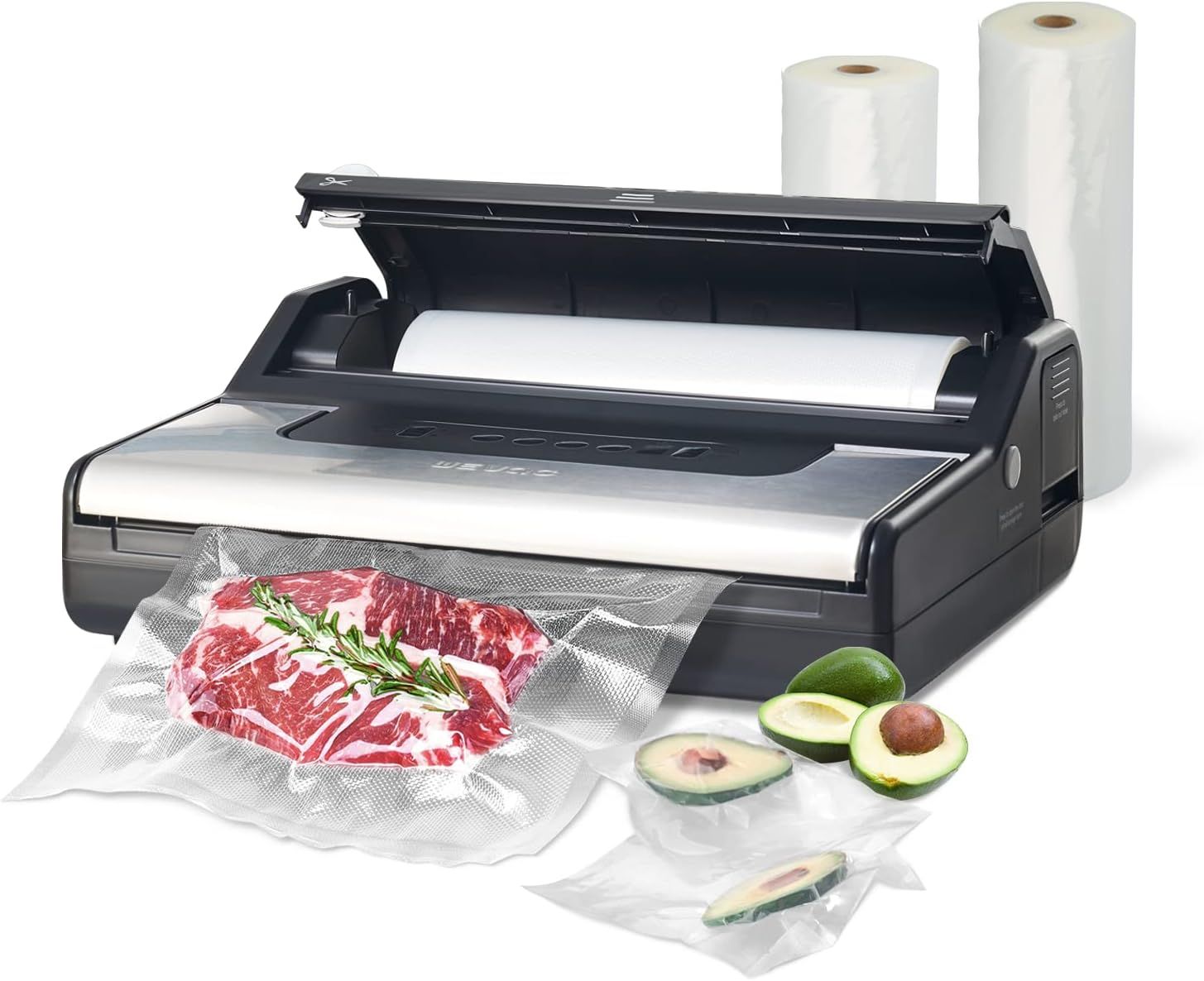 Wevac Commercial Vacuum Sealer with Built-in Bag Cutter and Double Heat Seal, 220V