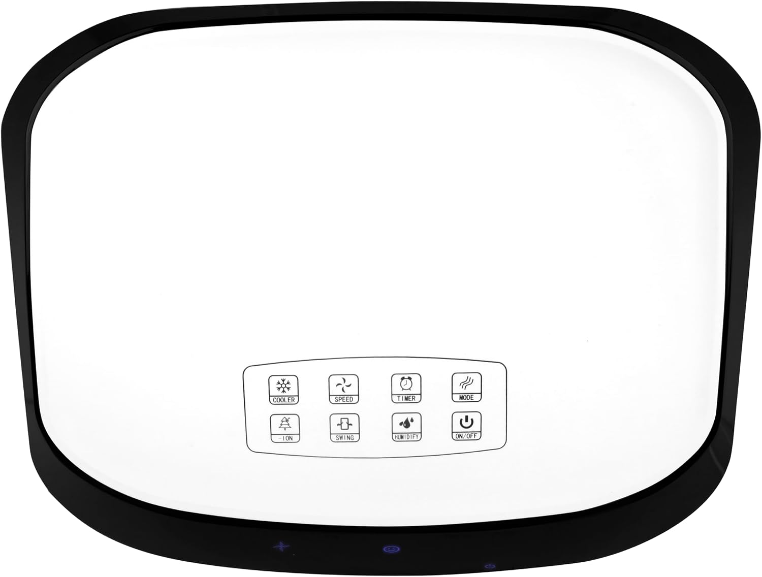 Orbegozo Air 52 Luftkühler 3-in-1, 3 Stufen, Zeitschalter, Fernbedienung, Kühlakkus, Tank von 10 l, 65 W
