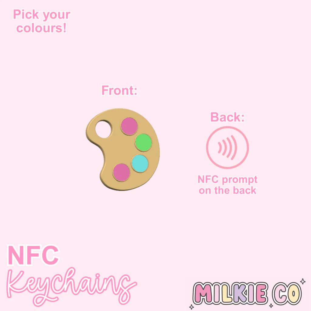 Paint Palette NFC Keychain