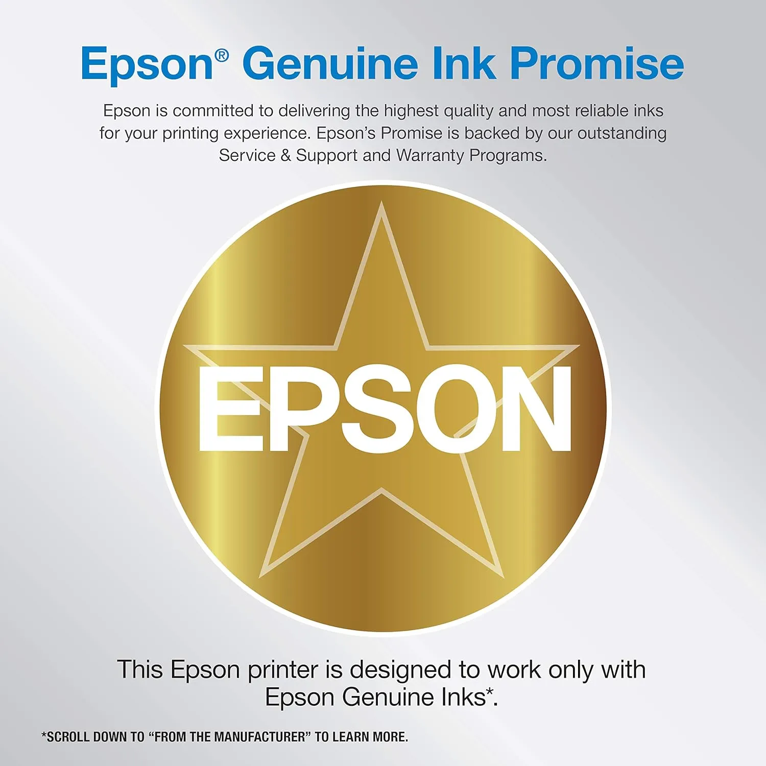 Epson EcoTank ET-4800 Wireless All-in-One Inkjet Printer, Scanner, Copier, Fax, ADF, Ethernet, White