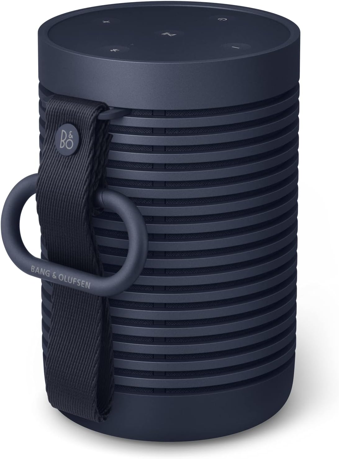 Bang & Olufsen Beosound Explore – Kabelloser tragbarer Bluetooth Outdoor-, Heim- und Reise, 27 Stunden Akkulaufzeit, wasserdichter 360° Lautsprecher + USB-C Ladekabel - Schwarz Anthracite