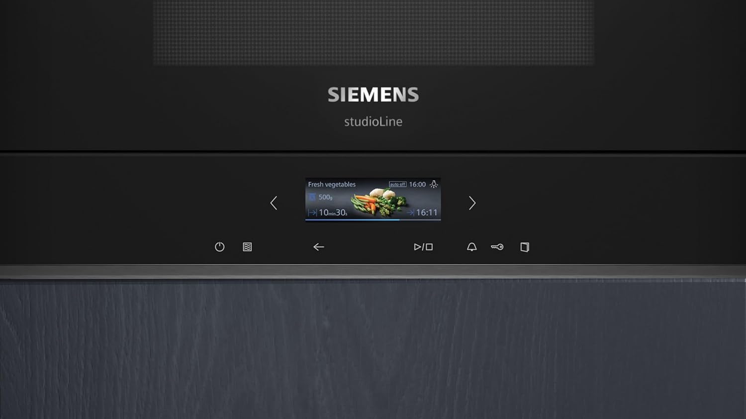 Siemens BF722L1B1 iQ700 Einbau-Mikrowelle, cookControl7 - Automatikprogramme, humidClean Plus - Innenraumreinigung, optimal für den Hocheinbau, seitlich öffnende Drehtür, Schwarz