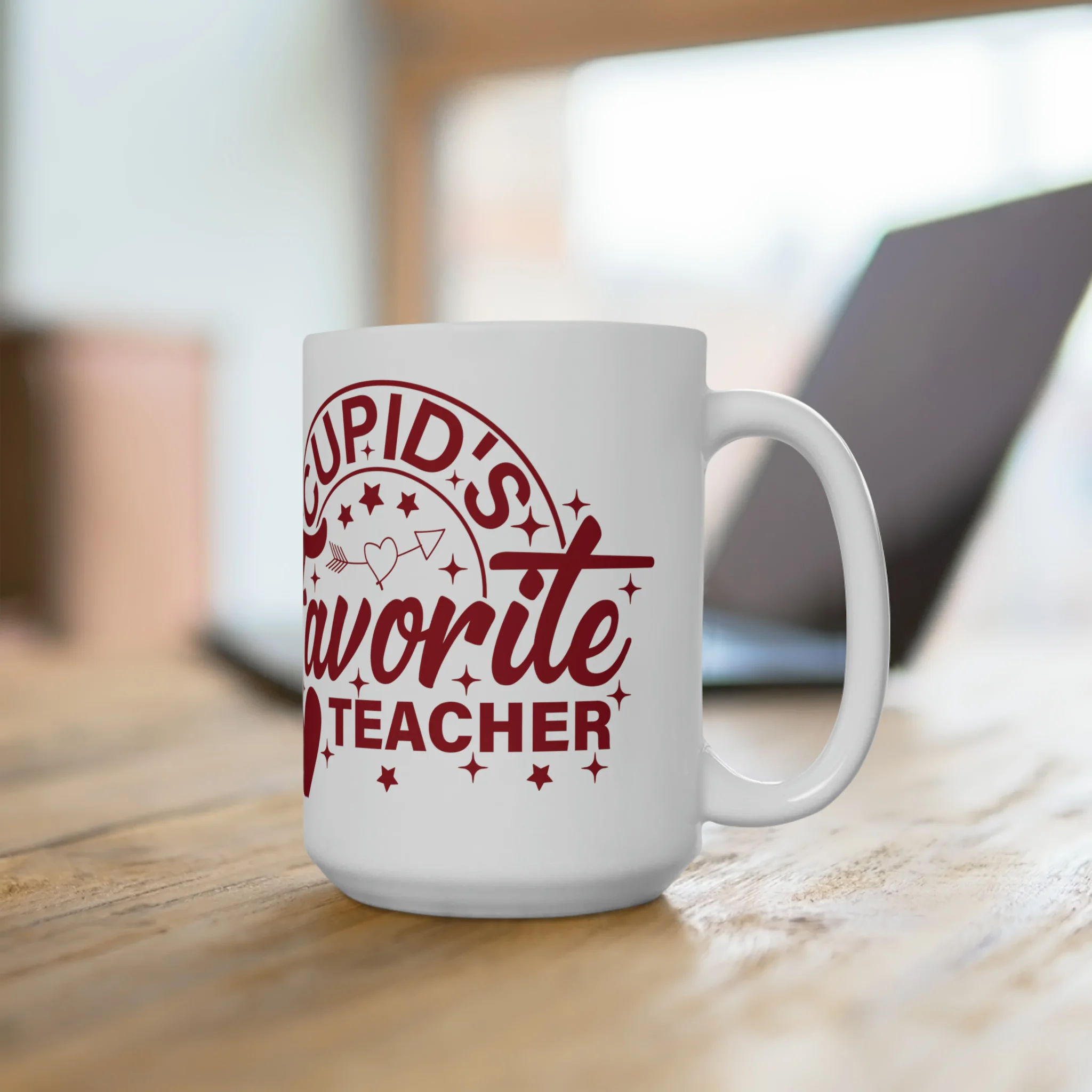 Cupid's Favorite Teacher Mug Valentine's Teacher Gift - 15oz