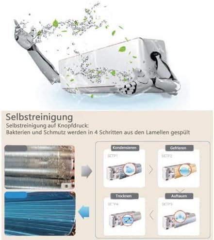 2x 9000 BTU Quick-Connect ECO Smart Inverter 2x 2,6kW MultiSplit Airconditioner Zeer Stil met Zelfreiniging/WiFi/App/Super Ionisator/Follow Me Complete set incl. leidingen & verwarmingsfunctie