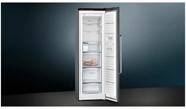 Siemens GS58NDWDP, iQ500 Freistehender Gefrierschrank, 191 x 70 cm, 366 L, noFrost, bigBox, LED-Innenbeleuchtung, superFreezing, varioZone f��r anpassbaren Gefrierraum, freshSense