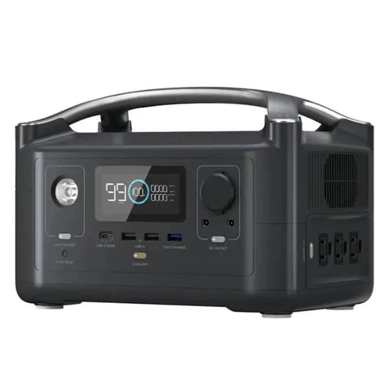 288Wh Portable Power Station 3 x 600W AC Outlets & LED Flashlight
