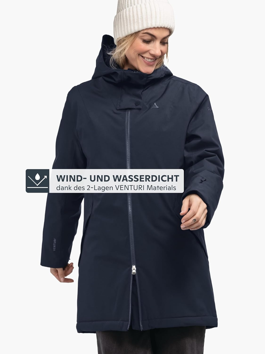 Schöffel Damen Ins Parka Style Crivat WMS, wasserdichte und atmungsaktive Winterjacke, komprimierbarer, leichter Parka mit nachhaltiger Wattierung