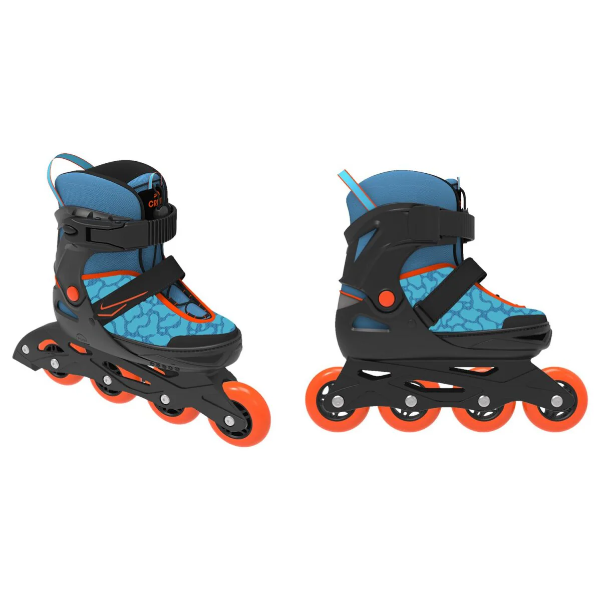 CRIVIT Kinder softboot inlineskates, met aantrekhulp en draaggreep (blauw, 29-33) - B-keus goed