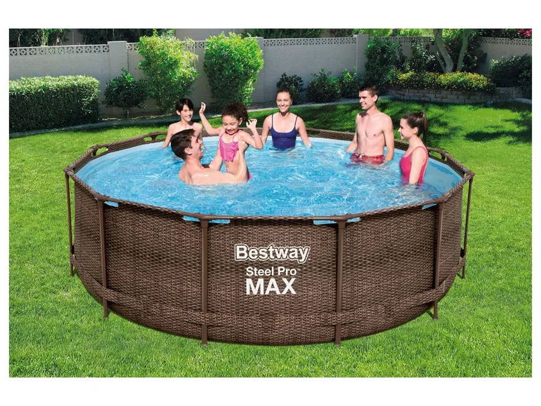 ?Steel Pro Max? DELUXE SERIES?? Framepool-Set, mit Filterpumpe und Leiter