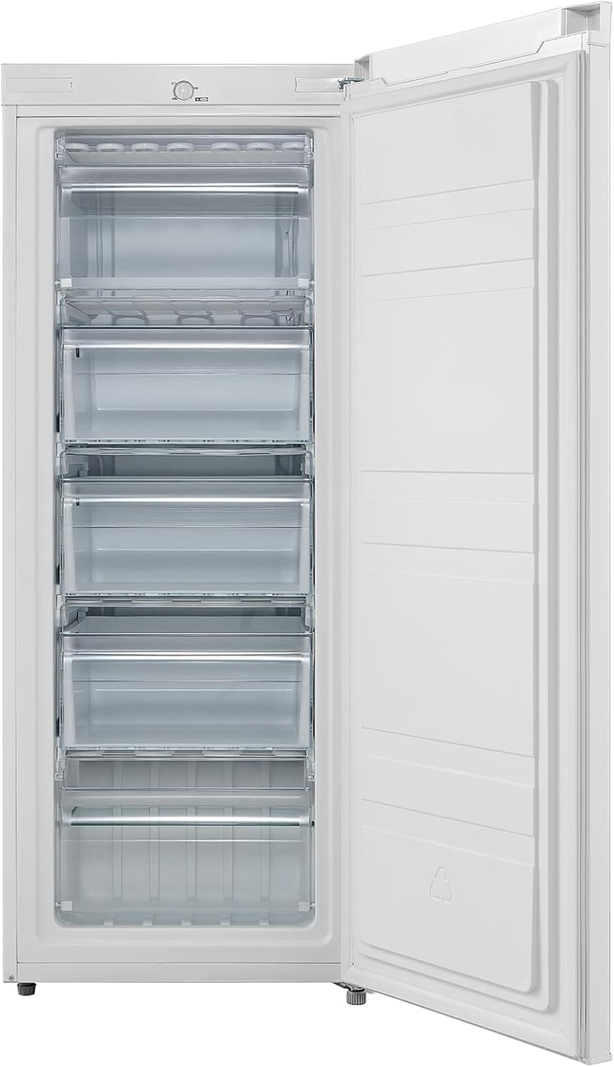 Comfee RCU160WH2(E) Gefrierschrank/142cm hoch/160L Gefrierteil/183 kWh/Jahr/Türanschlag wechselbar/Hochwertiger GMCC-Kompressor/Temperaturregelung/Verstellbare Standfüße/Weiß