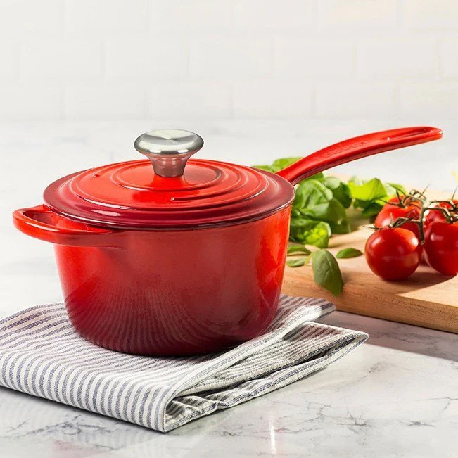20-piece Signature Cast Iron Cookware Set,10.25 Skillet,1.75-quart Saucepan with Lid