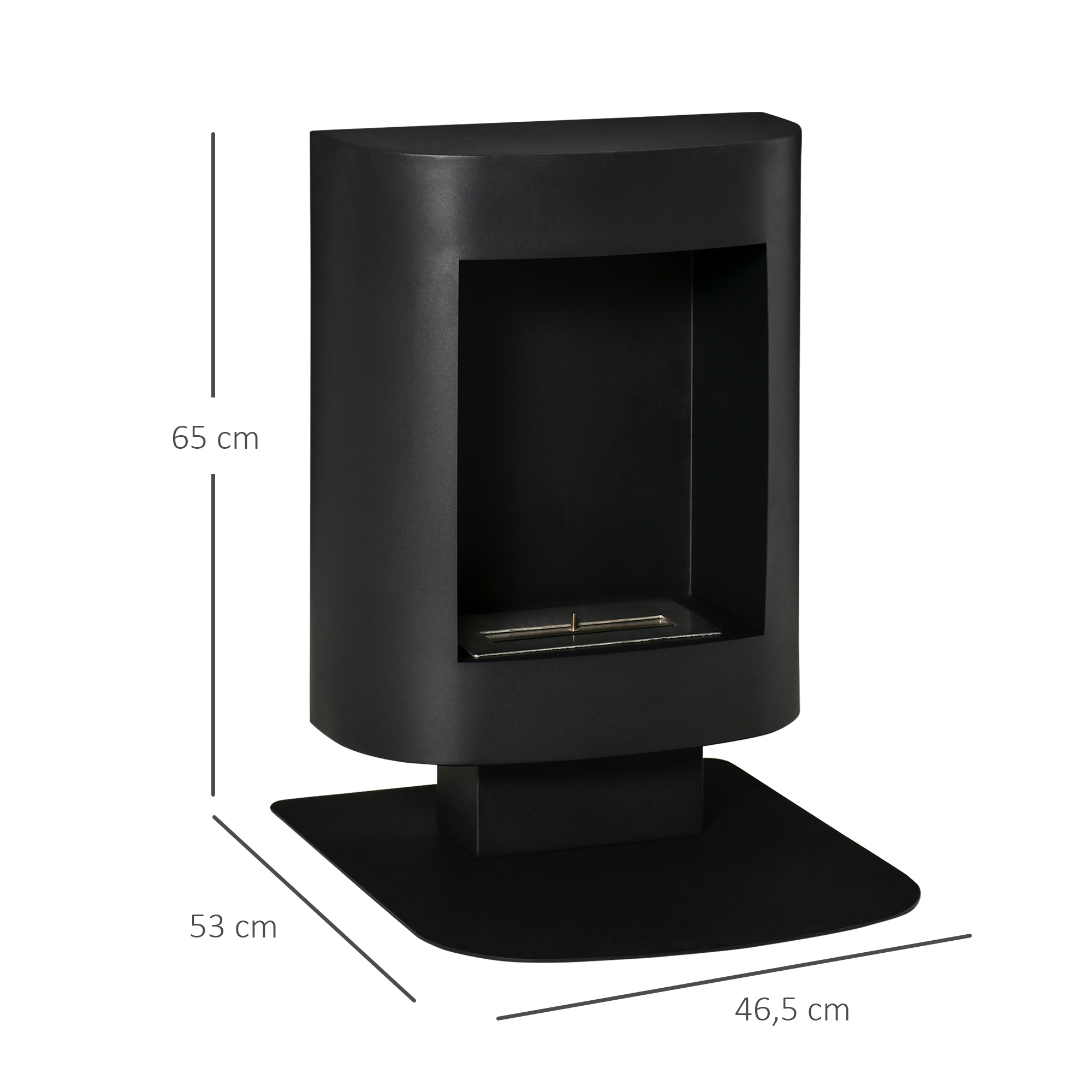 ethanol haard bio-46.5 cm x 53 cm x 65 cm