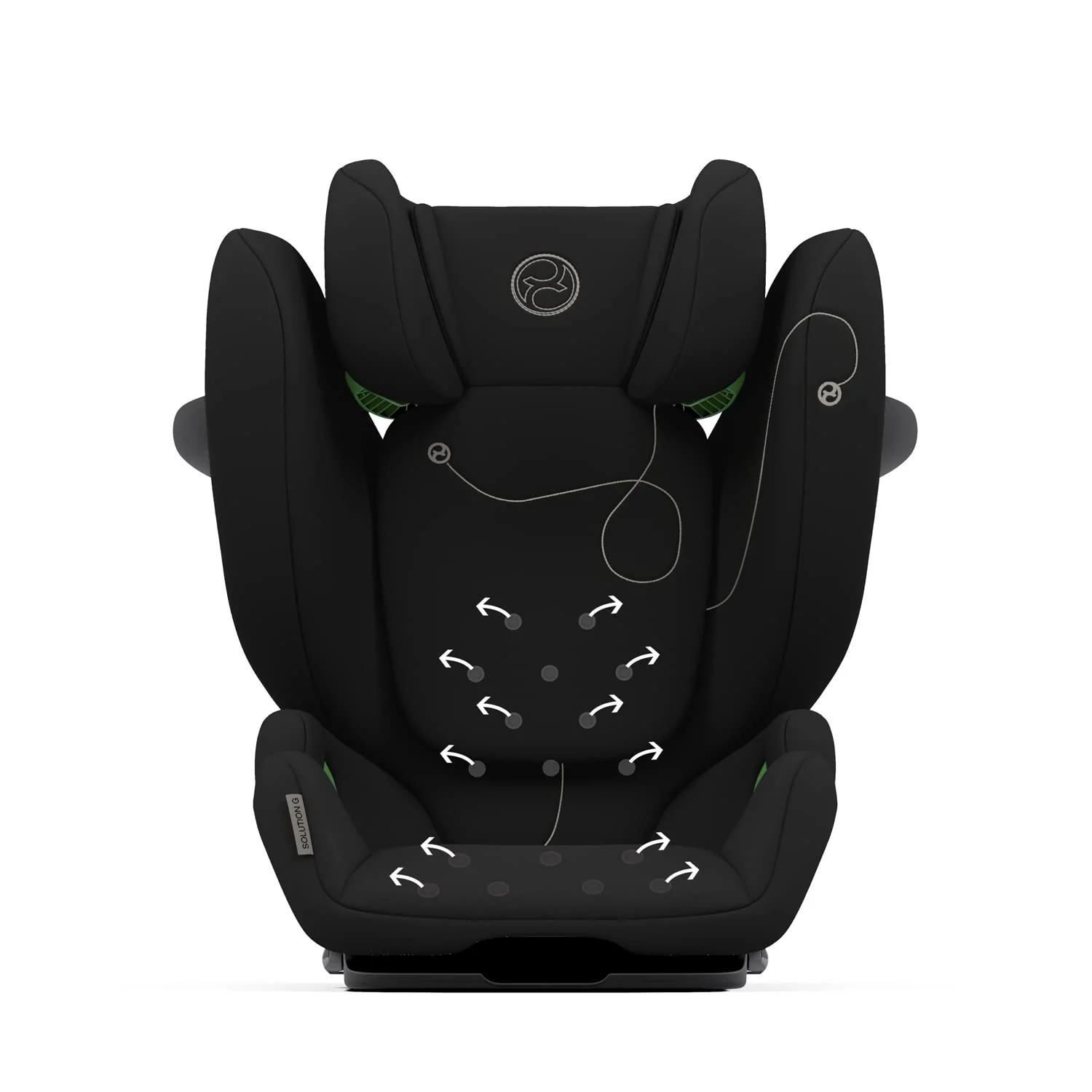 CYBEX Gold Kinder-Autositz Solution G i-Fix, F��r Autos mit und ohne ISOFIX, Ab ca. 3 bis 12 Jahre (100 - 150 cm), Ab ca. 15 bis 50 kg, Lava Grey