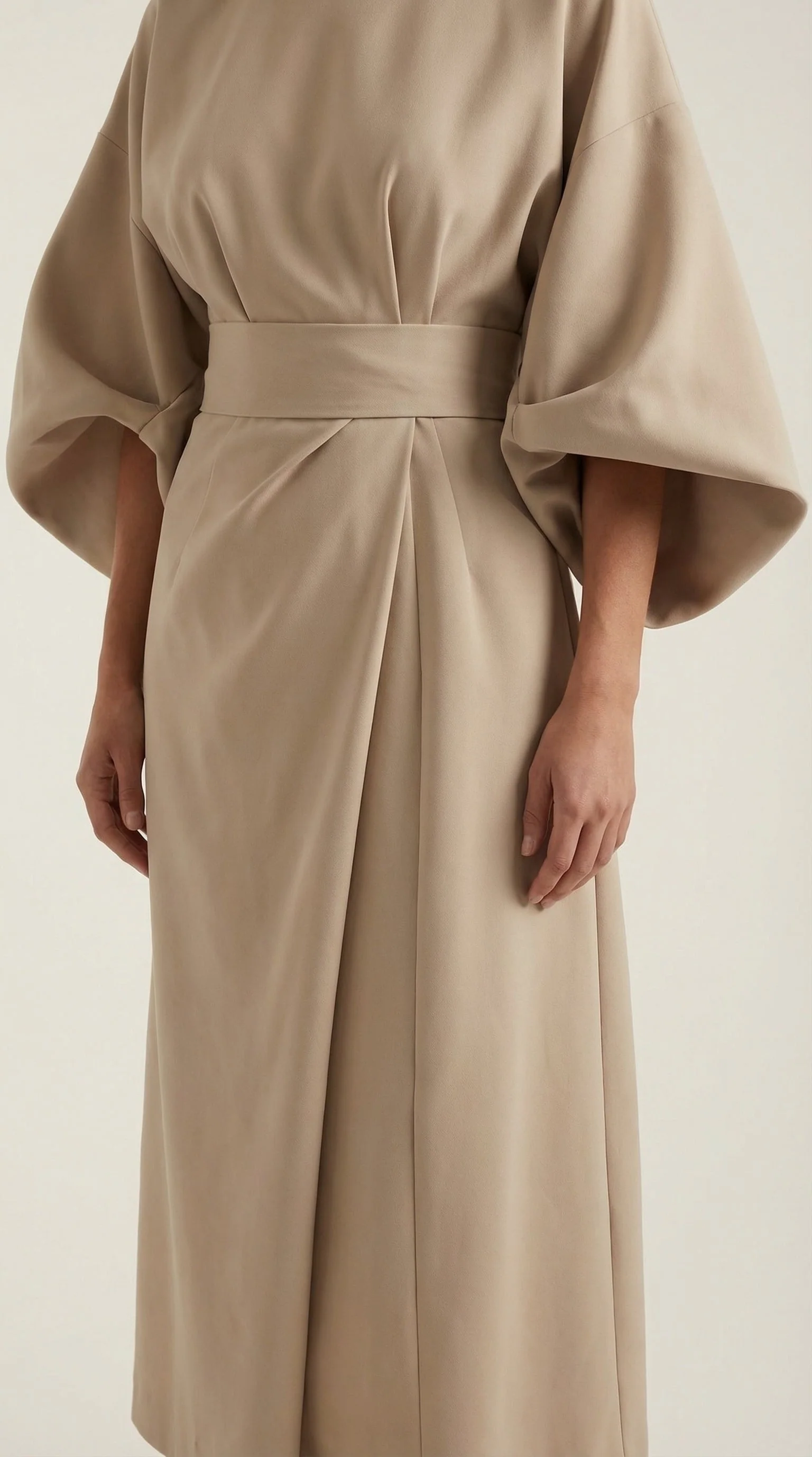 Midikleid mit Ballon?rmeln