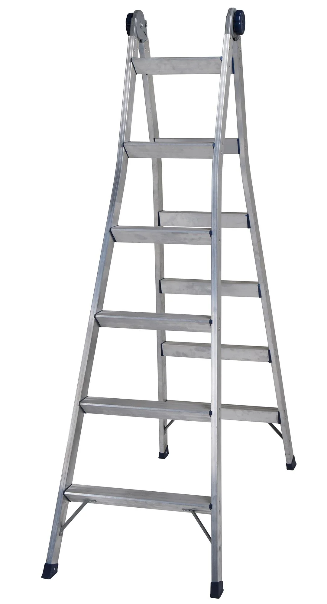 2-in-1 Trap- en Uitklapladder, Bereik 2,64 m